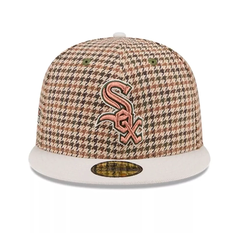 JOCKEY GORRO NEW ERA 59FIFTY CHICAGO WHITE SOXMLB HOUNDSTOOTH OPEN CAFE - 1