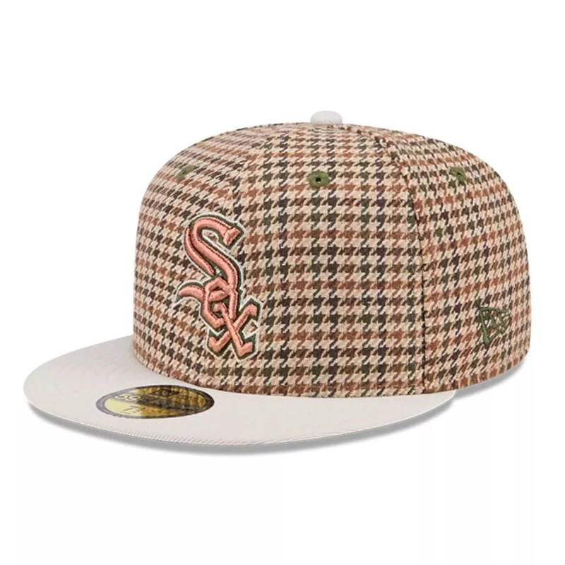 JOCKEY GORRO NEW ERA 59FIFTY CHICAGO WHITE SOXMLB HOUNDSTOOTH OPEN CAFE - 2