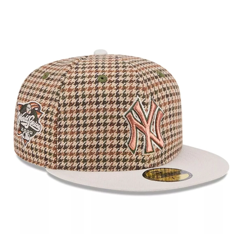 JOCKEY GORRO NEW ERA 59FIFTY NEW YORK MLB HOUNDSTOOTH OPEN CAFE - 3