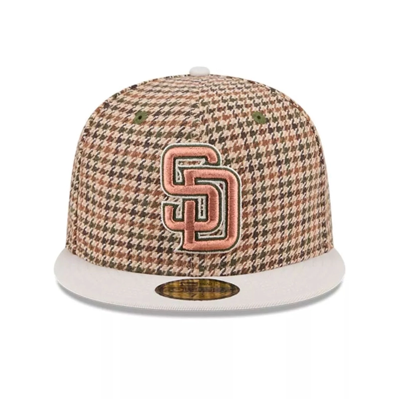 JOCKEY GORRO NEW ERA 59FIFTY SAN DIEGO PADRES MLB HOUNDSTOOH OPEN CAFE - 1