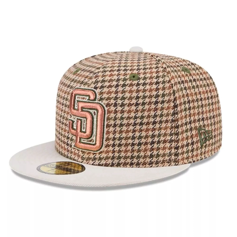 JOCKEY GORRO NEW ERA 59FIFTY SAN DIEGO PADRES MLB HOUNDSTOOH OPEN CAFE - 2