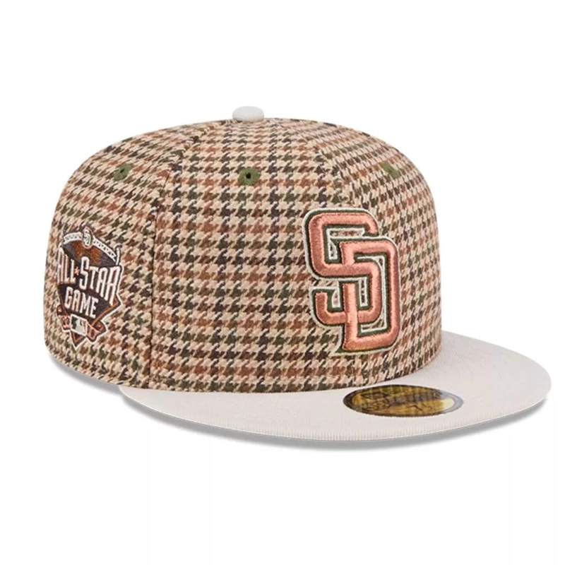 JOCKEY GORRO NEW ERA 59FIFTY SAN DIEGO PADRES MLB HOUNDSTOOH OPEN CAFE - 3