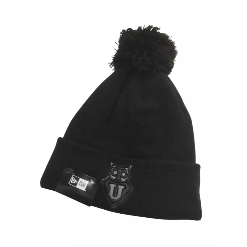 BEANIE NEW ERA UNIVERSIDAD DE CHILE POMPON NEGRO - 2