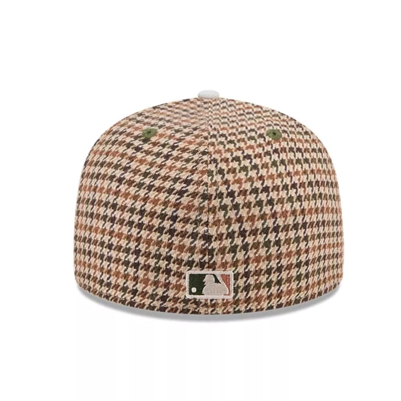 JOCKEY GORRO NEW ERA 59FIFTY OAKLAND ATHLETICS  MLB HOUNDSTOOTH OPEN CAFE - 4