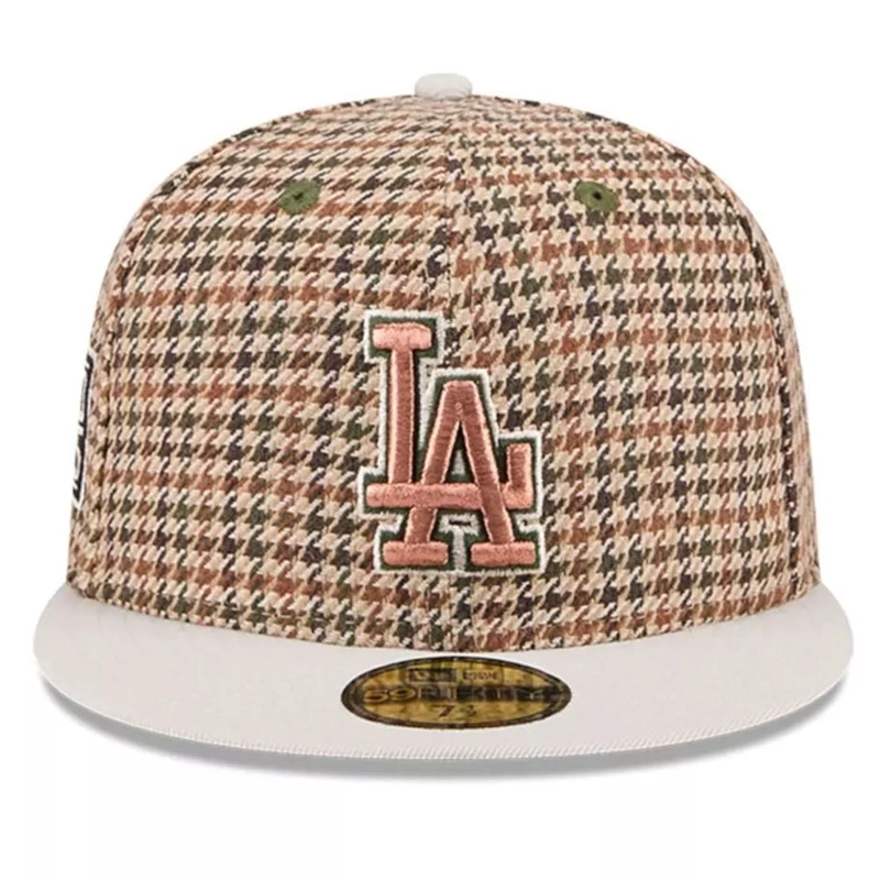 JOCKEY GORRO NEW ERA 59FIFTY LOS ANGELES DODGERS MLB HOUNDSTOOTH OPEN CAFE - 1