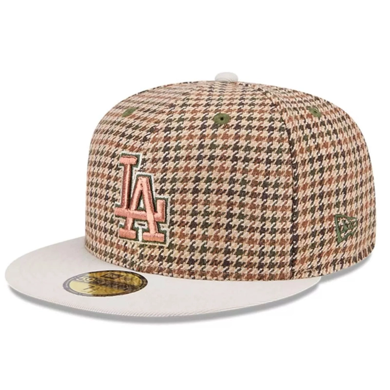 JOCKEY GORRO NEW ERA 59FIFTY LOS ANGELES DODGERS MLB HOUNDSTOOTH OPEN CAFE - 2