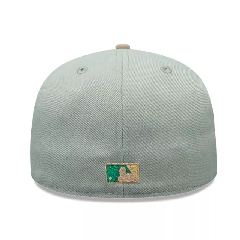 JOCKEY GORRO NEW ERA 59FIFTY LOS ANGELES DODGERS MLB GREEN CAMEL - 4
