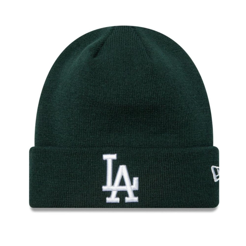 BEANIE NEW ERA LOS ANGELES DODGERS MLB LEAGUE ESSENTIALS DARK GREEN - 1