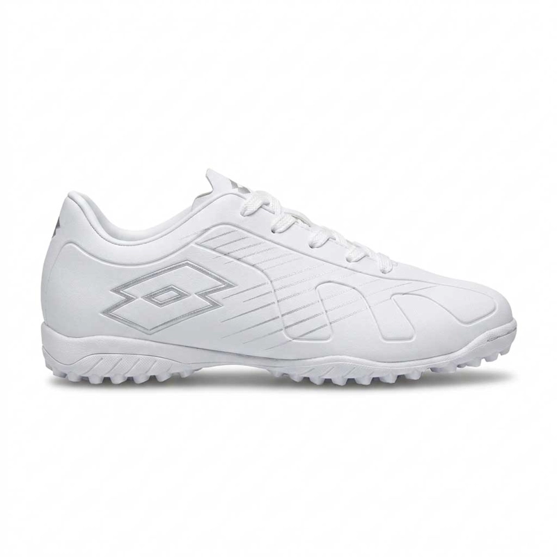 ZAPATO BABY FUTBOL JUVENIL LOTTO FIORE JR TF BLANCO - 1