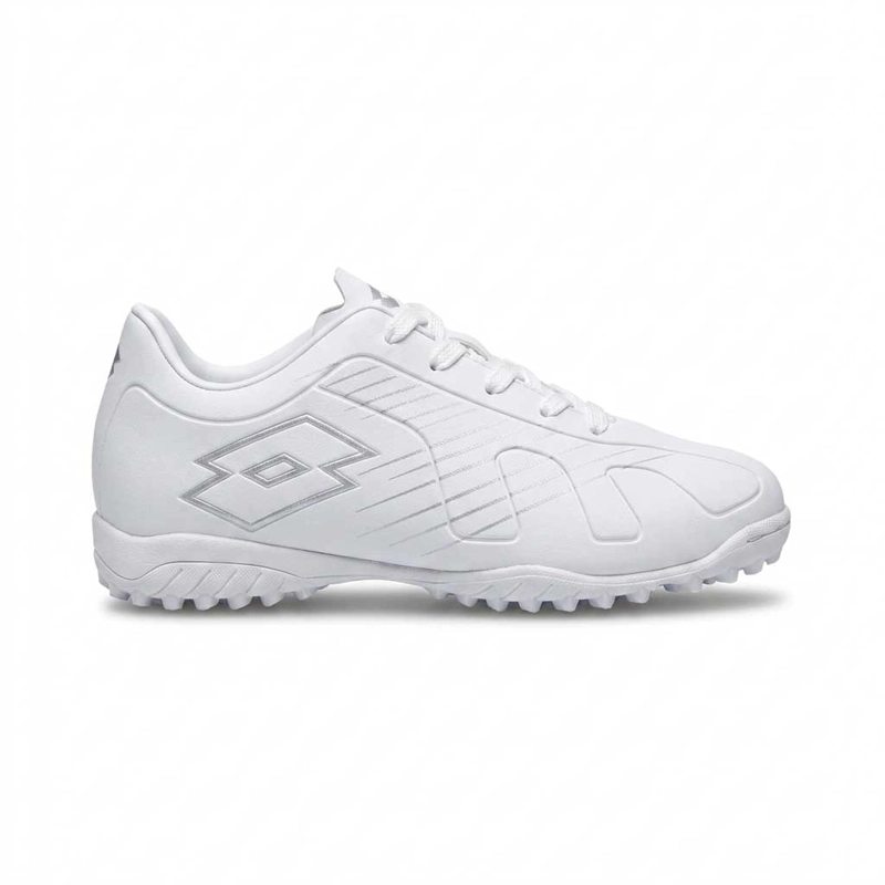 ZAPATO BABY FUTBOL NIÑO LOTTO FIORE JR TF BLANCO - 1
