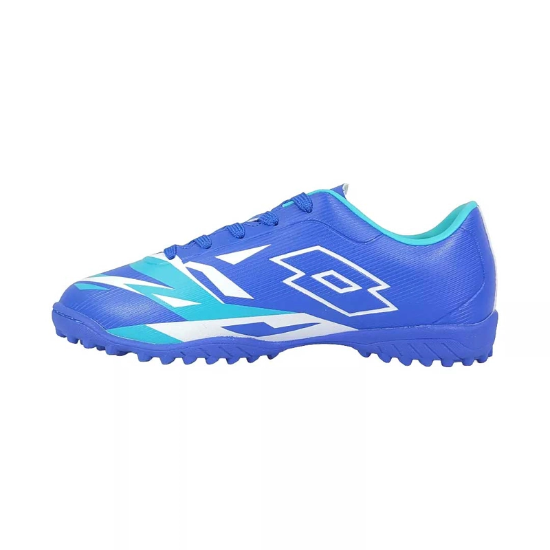 ZAPATO BABY FUTBOL JUVENIL LOTTO SIRO TF JR AZUL BLANCO - 2
