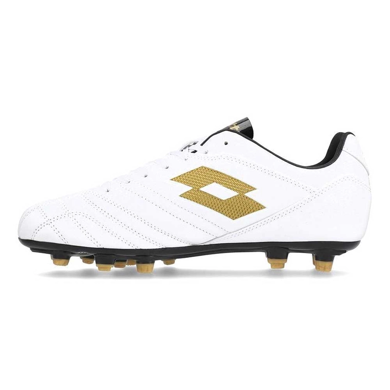ZAPATO FUTBOL HOMBRE LOTTO STADIO 705 FG BLANCO DORADO - 2