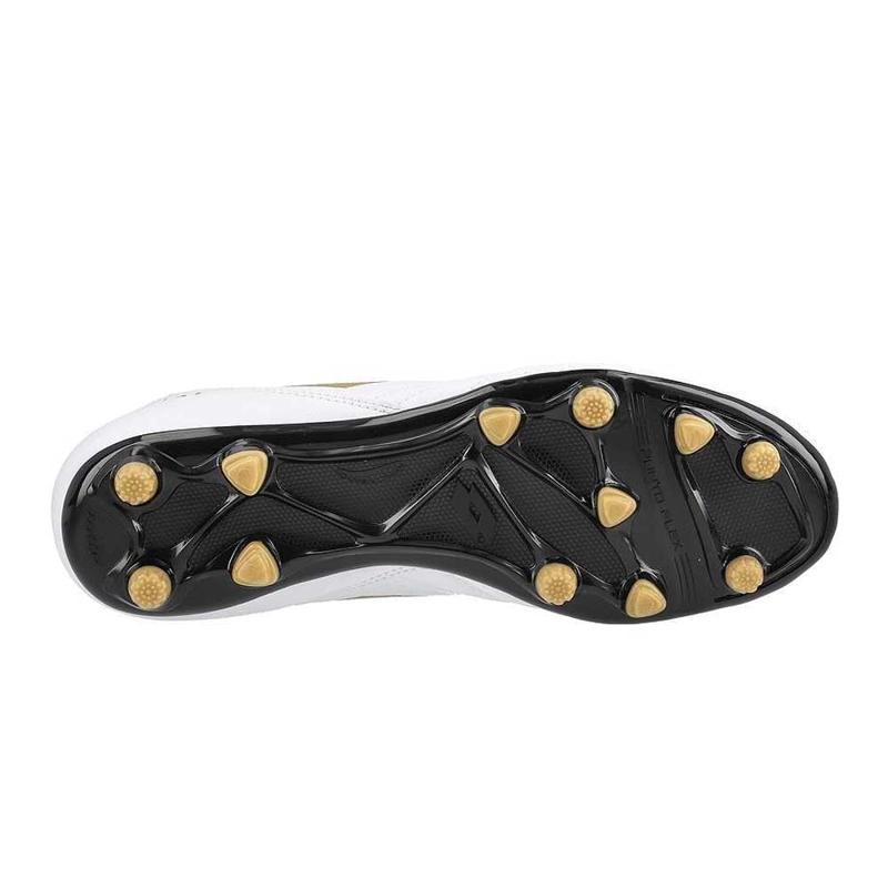 ZAPATO FUTBOL HOMBRE LOTTO STADIO 705 FG BLANCO DORADO - 6