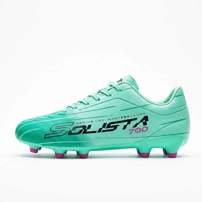 ZAPATO FUTBOL HOMBRE LOTTO SOLISTA FG VERDE MORADO - 2