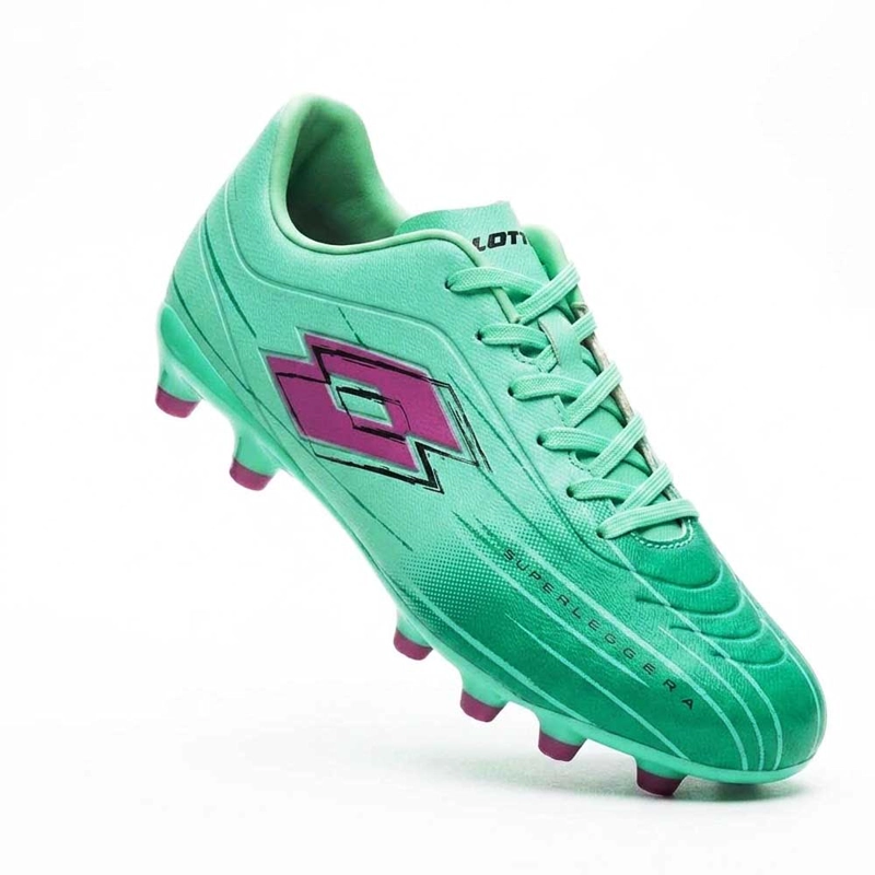 ZAPATO FUTBOL HOMBRE LOTTO SOLISTA FG VERDE MORADO - 3