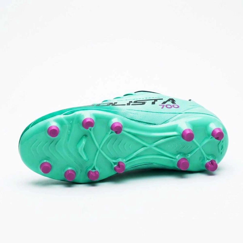 ZAPATO FUTBOL HOMBRE LOTTO SOLISTA FG VERDE MORADO - 4