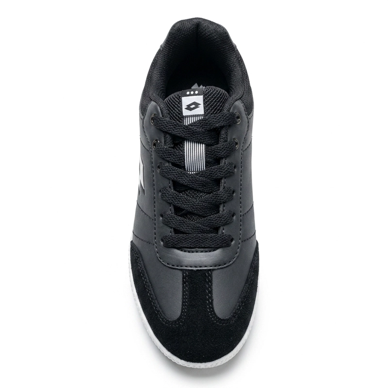 ZAPATILLA DEPORTIVA JUVENIL LOTTO CALCIO JR NEGRO BLANCO - 4