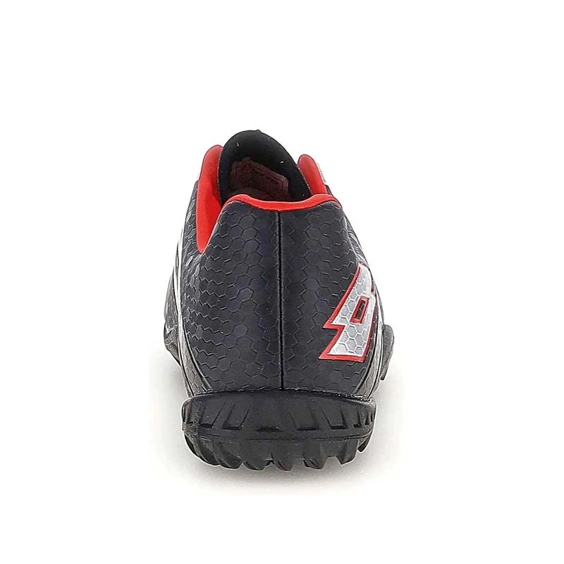 ZAPATILLA BABY FUTBOL TF JUVENIL LOTTO MAESTRO 700-V TF JR NEGRO ROJO - 5