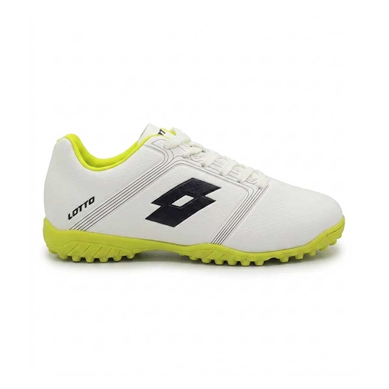 ZAPATO BABY FUTBOL NIÑO LOTTO TACTIC PRO TF JR BLANCO VERDE - 1