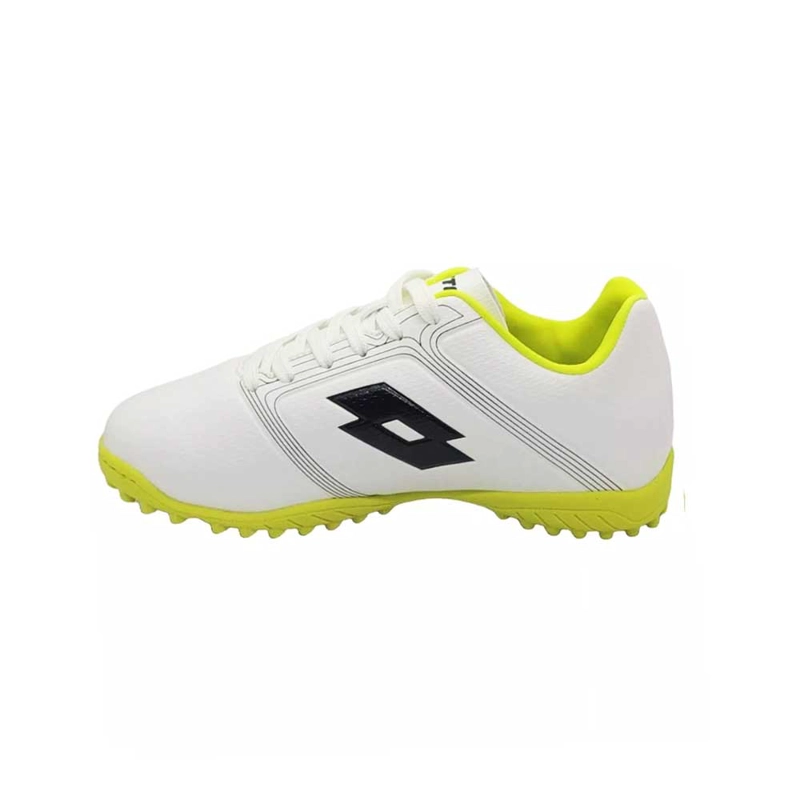 ZAPATO BABY FUTBOL NIÑO LOTTO TACTIC PRO TF JR BLANCO VERDE - 2