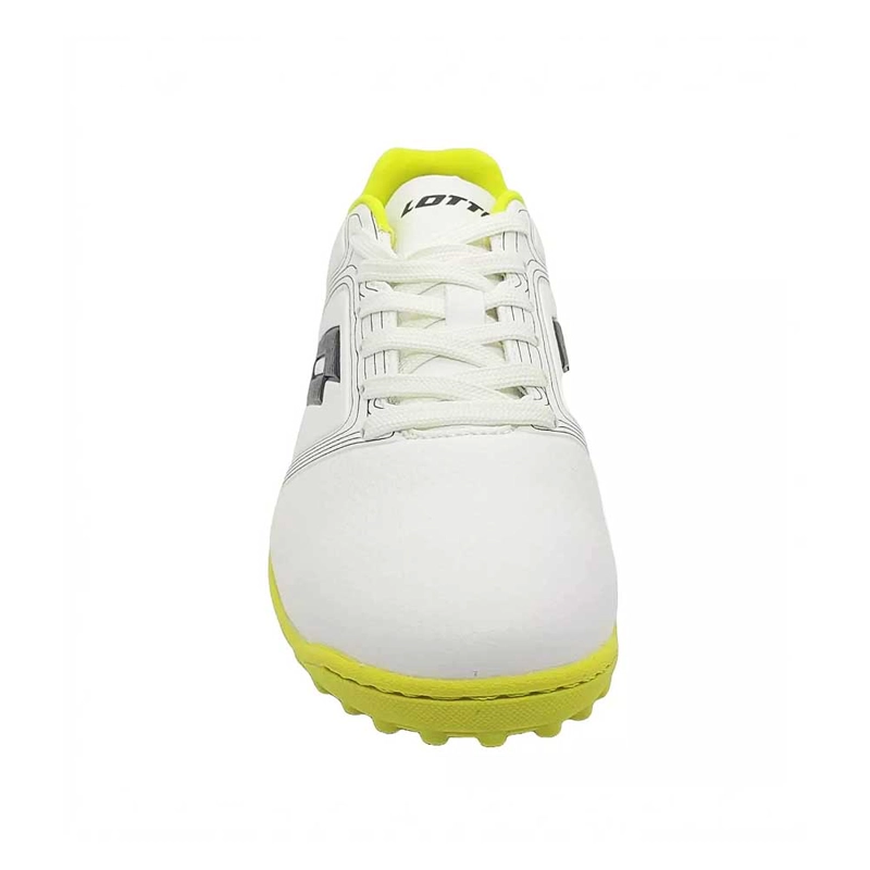 ZAPATO BABY FUTBOL NIÑO LOTTO TACTIC PRO TF JR BLANCO VERDE - 3