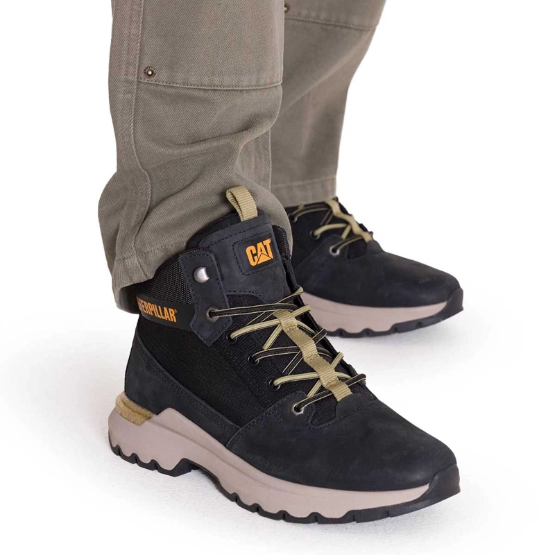 ZAPATILLA CAT HOMBRE COLORADO SNEAKER CON CAÑA NEGRA - 3