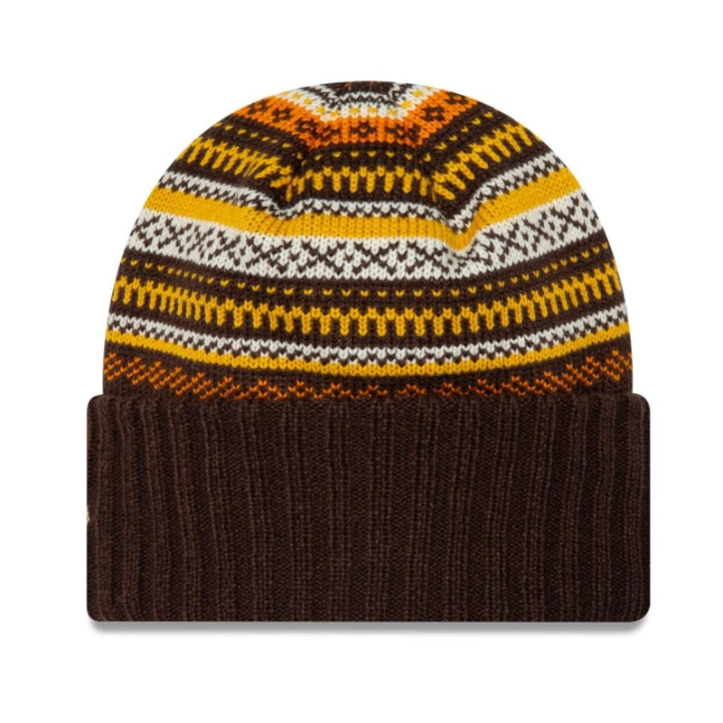 BEANIE NEW ERA DE MUJER FAIRISLE BEANIE DARK BROWNS - 2