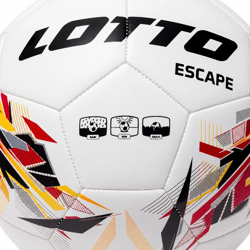BALON DE FUTBOL N5 LOTTO ESCAPE BLANCO ROJO - 2