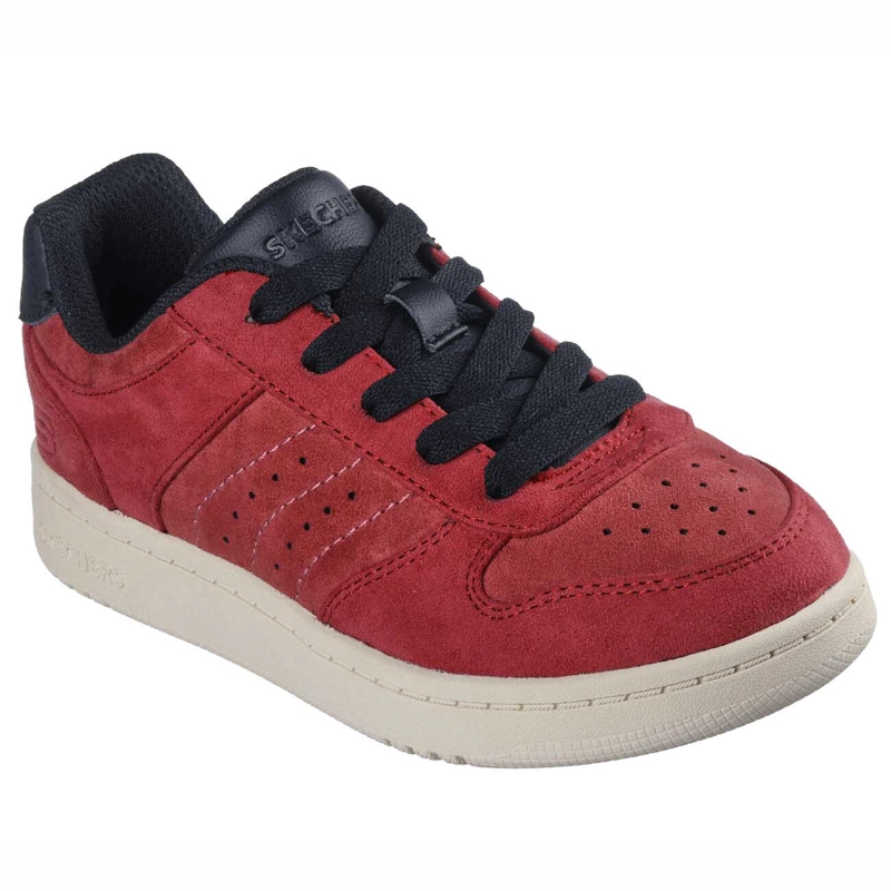 ZAPATILLAS URBANAS NIÑO SKECHERS QUICK STREET RETRO SMOOTH BURDEO 418024L-BURG - 3