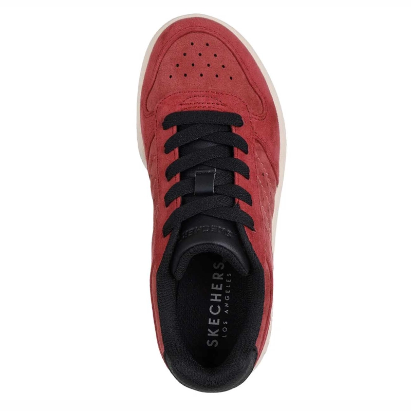 ZAPATILLAS URBANAS NIÑO SKECHERS QUICK STREET RETRO SMOOTH BURDEO 418024L-BURG - 4