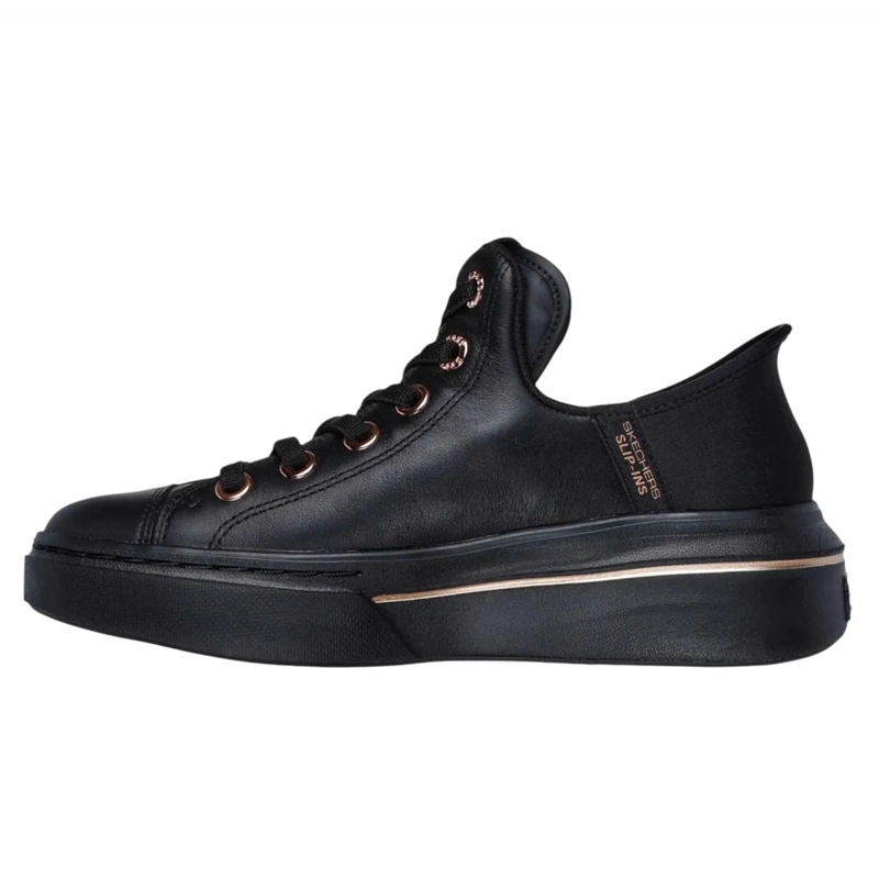 ZAPATILLAS URBANAS MUJER SKECHERS X SNOOP ONE OG LEATHER SLIP-INS NEGRO 186001-BBK - 2