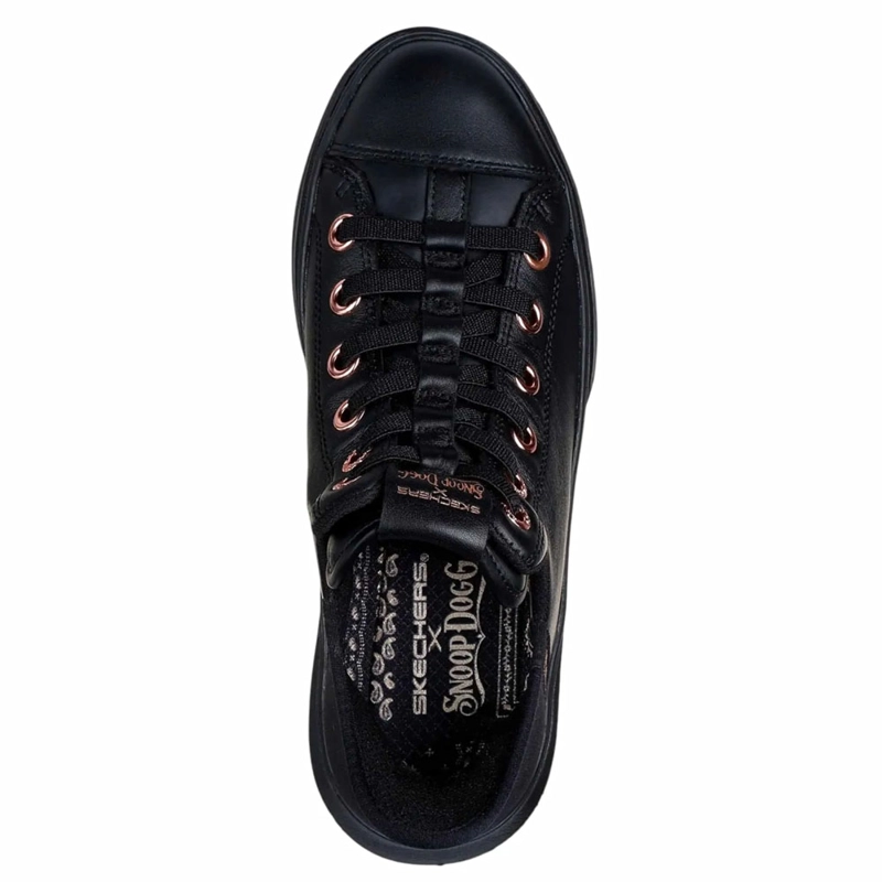 ZAPATILLAS URBANAS MUJER SKECHERS X SNOOP ONE OG LEATHER SLIP-INS NEGRO 186001-BBK - 4