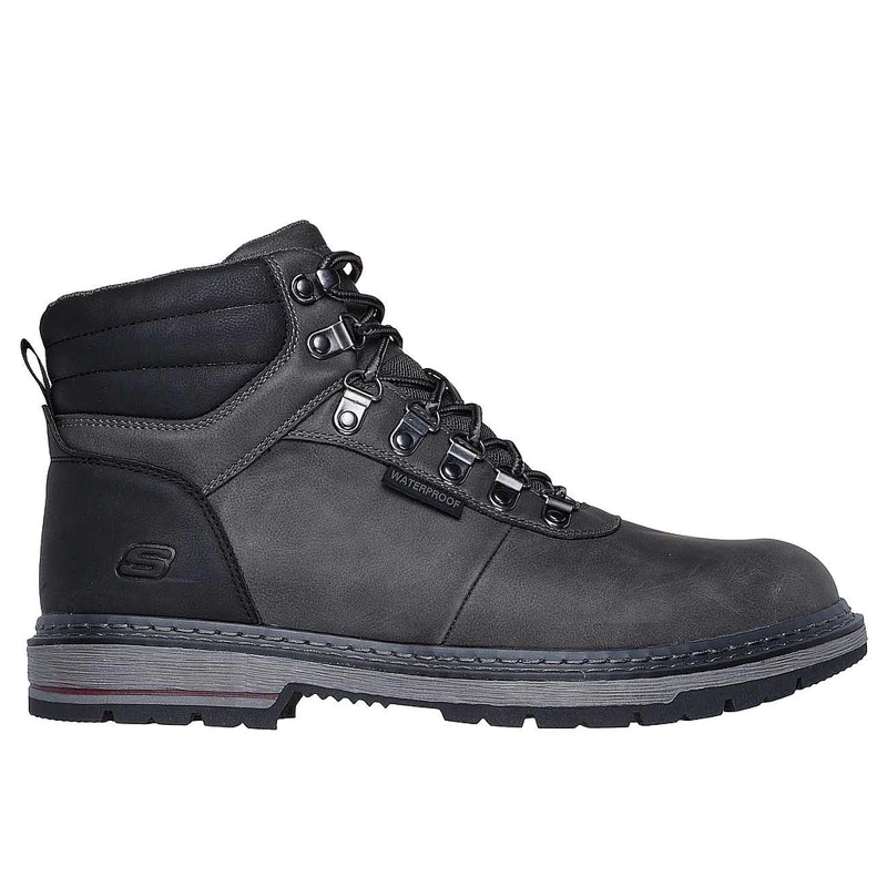BOTIN TALLA 42 CL WATERPROOF HOMBRE SKECHERS RELAXED FIT CORADO - JAXX GRIS 205232-CHAR - 1