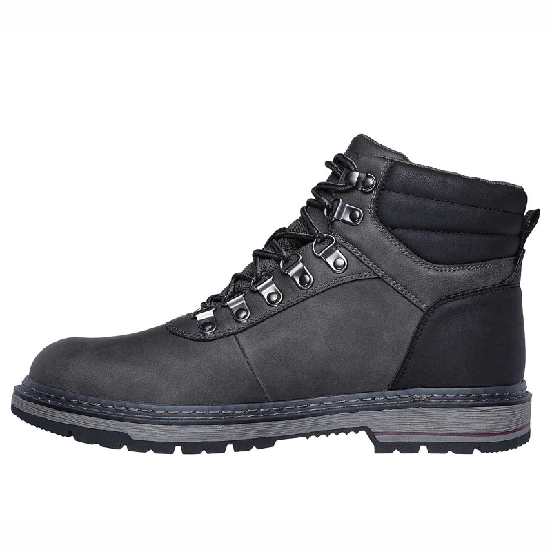 BOTIN TALLA 42 CL WATERPROOF HOMBRE SKECHERS RELAXED FIT CORADO - JAXX GRIS 205232-CHAR - 2
