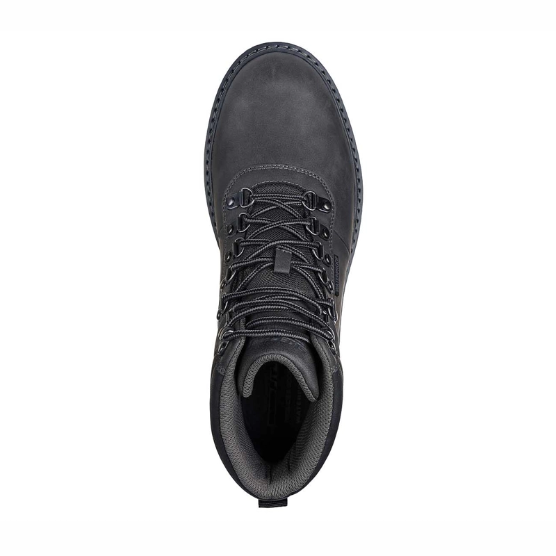 BOTIN TALLA 42 CL WATERPROOF HOMBRE SKECHERS RELAXED FIT CORADO - JAXX GRIS 205232-CHAR - 4