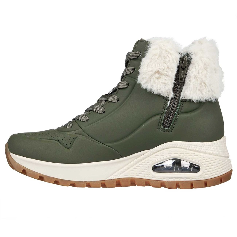BOTAS MUJER SKECHERS UNO RUGGED - FALL AIR 167274-OLV - 2