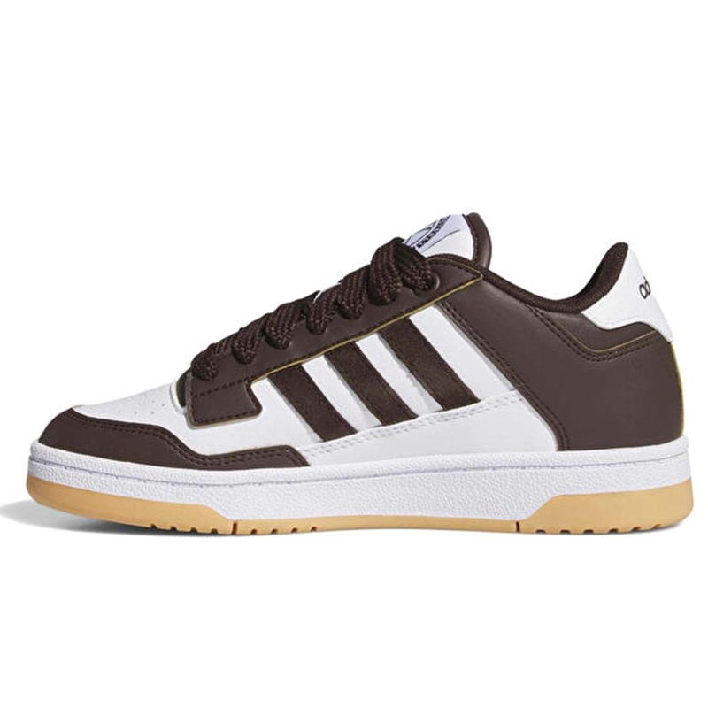 ZAPATILLAS ADIDAS NIÑO RAPID COURT LOW BLANCO CAFE - 2