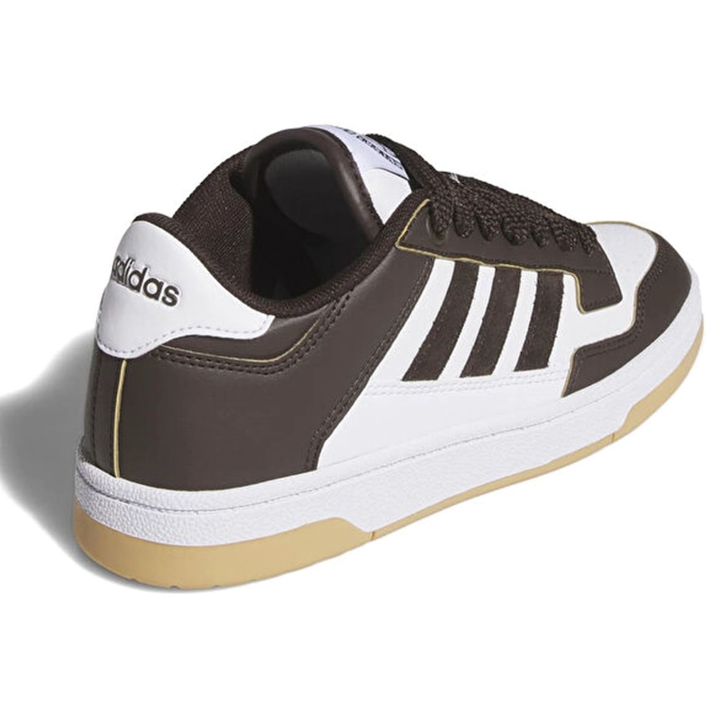 ZAPATILLAS ADIDAS NIÑO RAPID COURT LOW BLANCO CAFE - 4