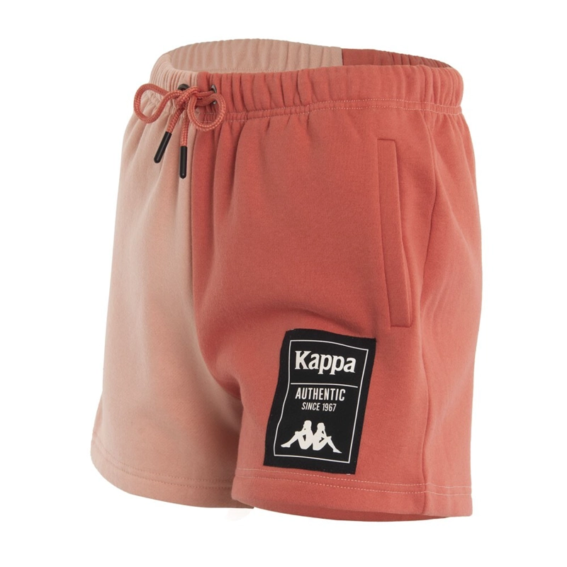 SHORT MUJER SPLIT NARANJA CORAL DEPORTIVO - 1