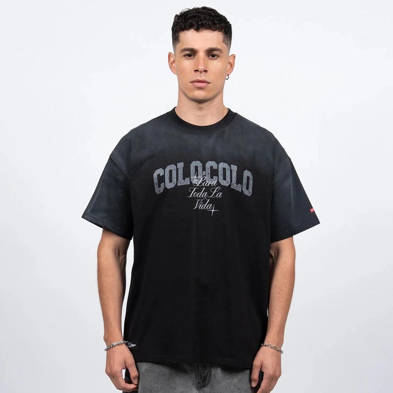 POLERA HOMBRE COLO COLO OVERSIZE 'PARA TODA LA VIDA' NEGRO - 1