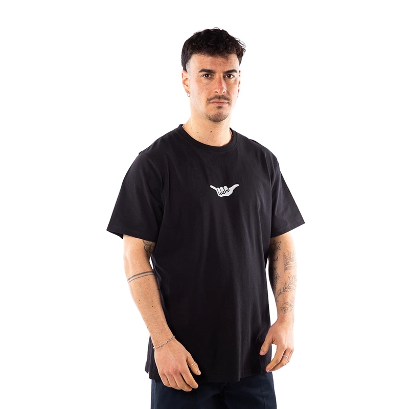 POLERA HOMBRE T-SHIRT HANG LOOSE BLACK ESSENCIAL - 2