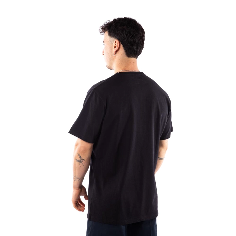 POLERA HOMBRE T-SHIRT HANG LOOSE BLACK LOGO ESSENCIAL - 4