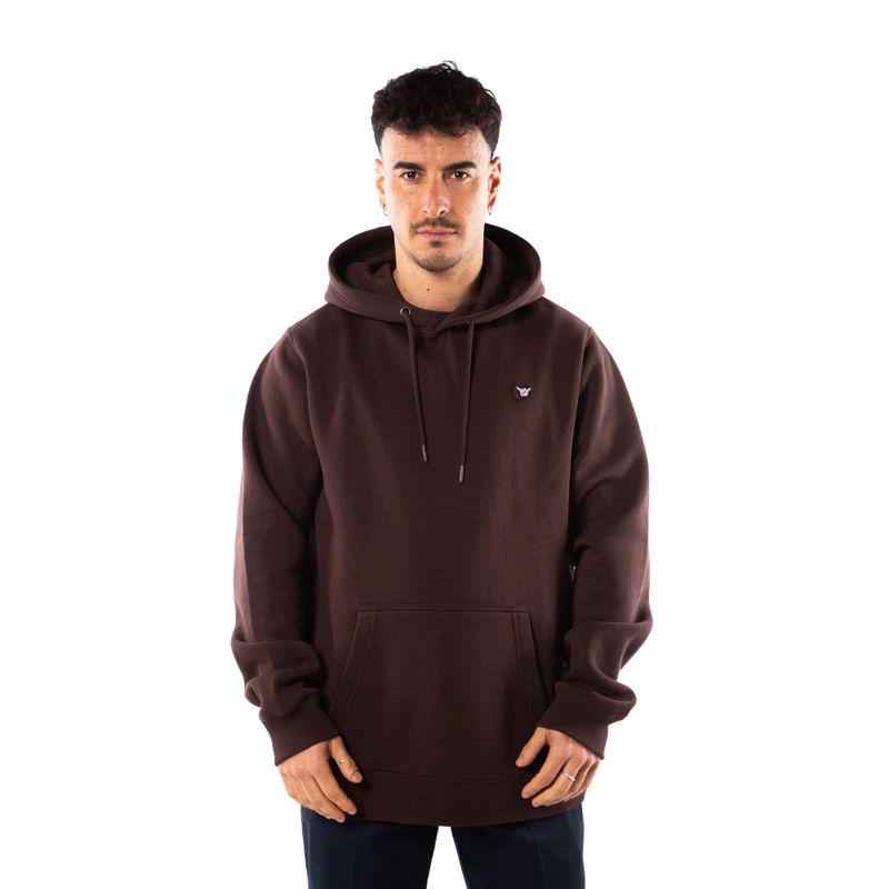 POLERON HOMBRE HANG LOOSE HOODIE BROWN ESSENCIAL - 1