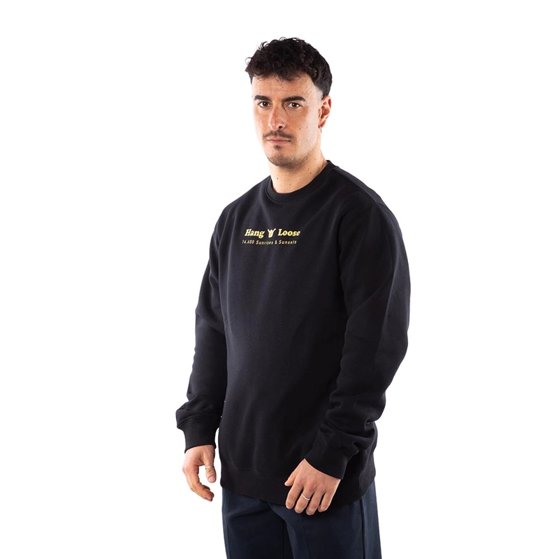 POLERON HOMBRE HANG LOOSE CREW BLACK SUNRISE & SPIRIT - 2