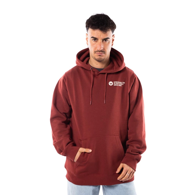 POLERON HOMBRE HANG LOOSE HOODIE COFFEE SPIRIT ALOHA Cafe S