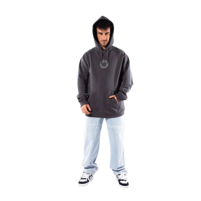 POLERON HOMBRE HANG LOOSE HOODIE DARK GREY ESSENCIAL - 5