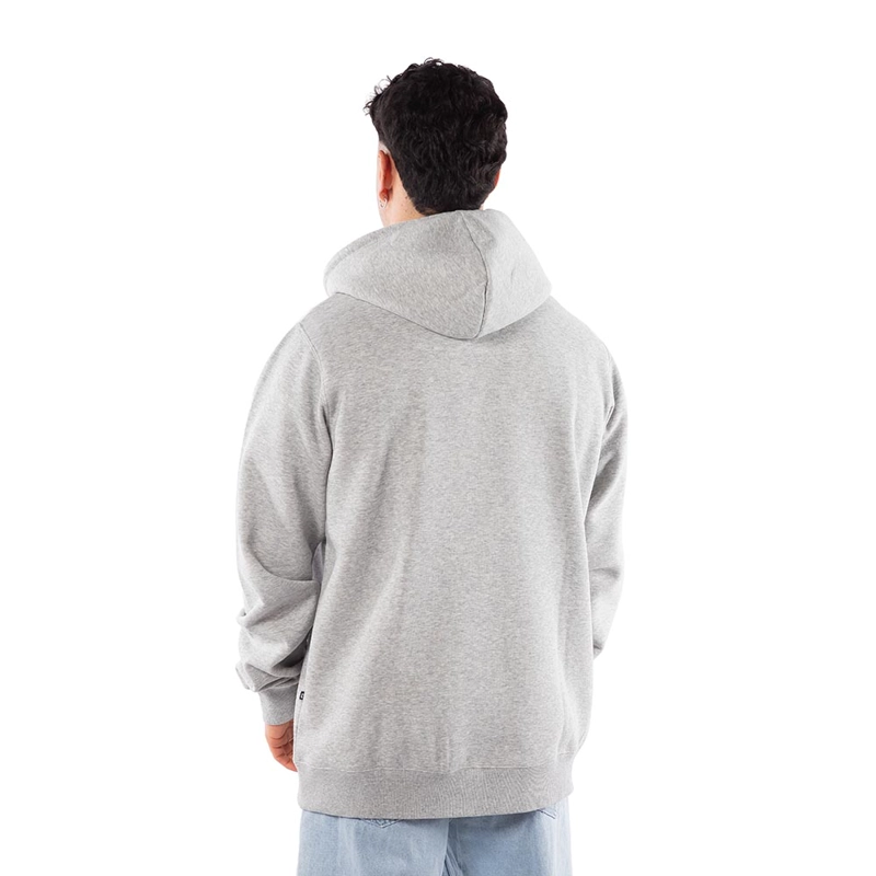 POLERON HOMBRE HANG LOOSE FULL ZIPPER MELANGE LIGHT GRAY ESSENCIAL - 4