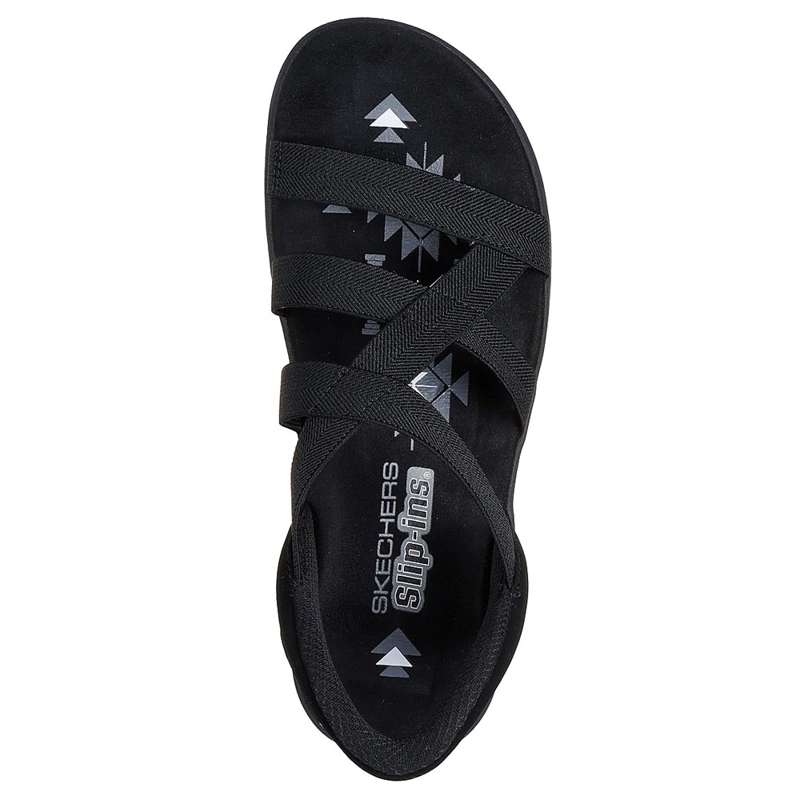 SANDALIAS MUJER SKECHERS SLIP-INS: REGGAE SLIM - STRETCH FLEX - 4