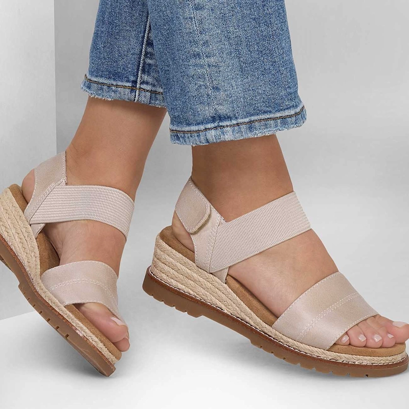 SANDALIAS MUJER SKECHERS TALLA 41CL BOBS DESERT CHILL IN WHITE OFF - 4