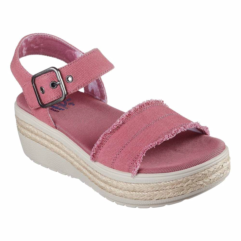 SANDALIA MUJER SKECHERS BOBS EMPRESS ROSADO - 5